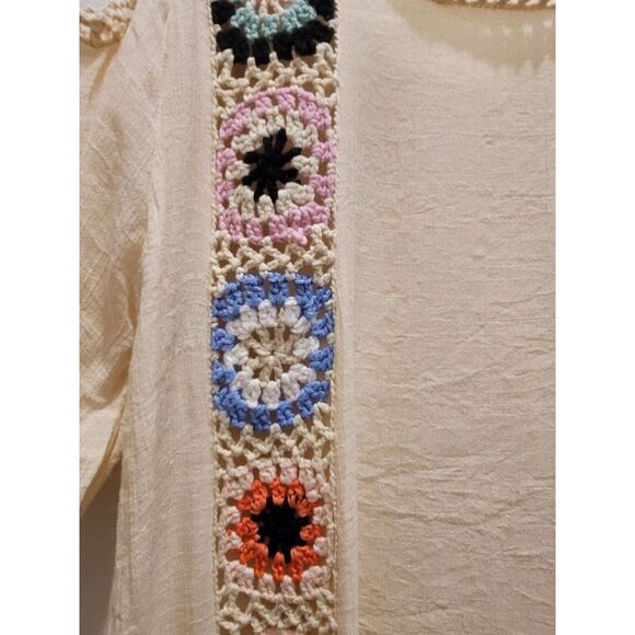Crochet‎ Top Hippie Boho Flower - Picture 3 of 6